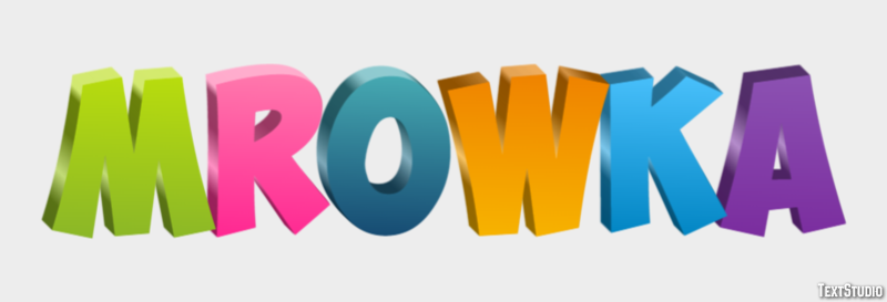 Mrówka Efeito de texto