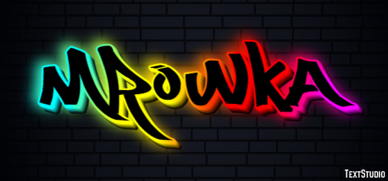 Mrówka Efeito de texto