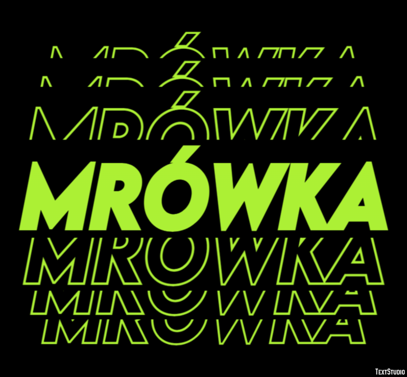 Mrówka Efekt tekstowy