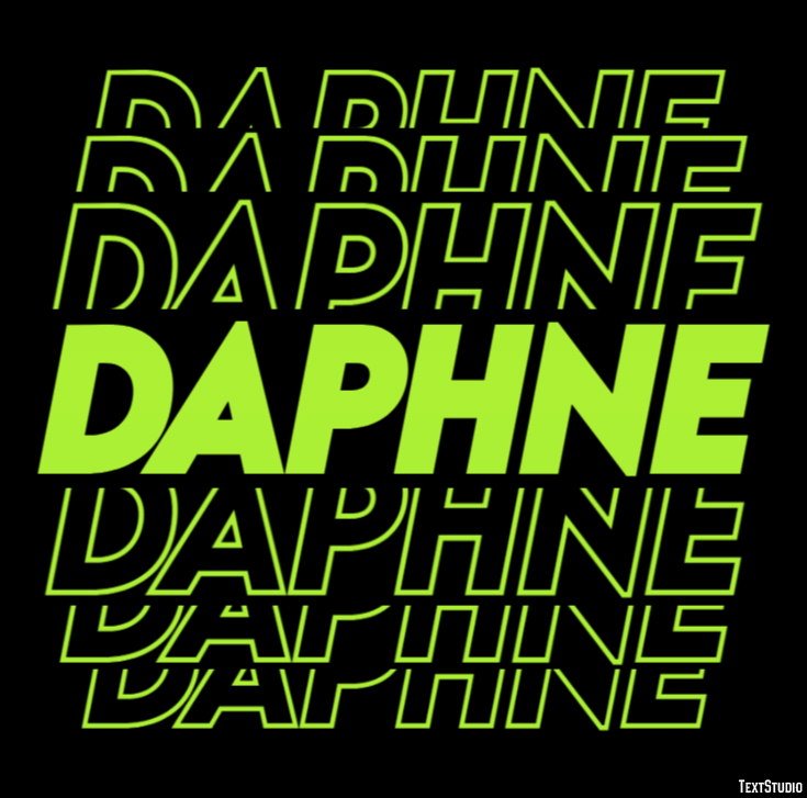 Daphne Text effect