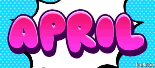April Text effect