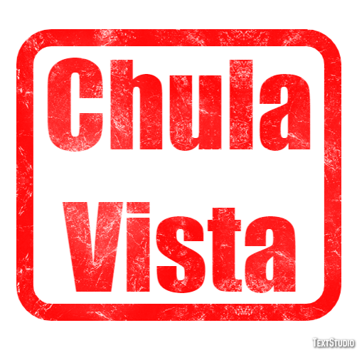 Chula Vista Efekt tekstowy