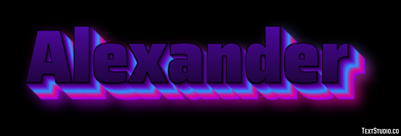 Alexander Text Effect