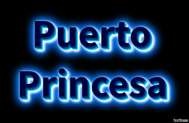 Puerto Princesa Efekt tekstowy