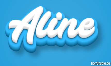 Aline Эффект текста