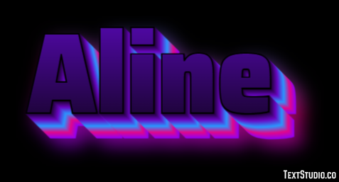 Aline Эффект текста