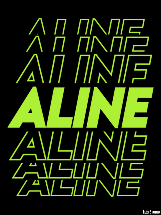 Aline Text effect