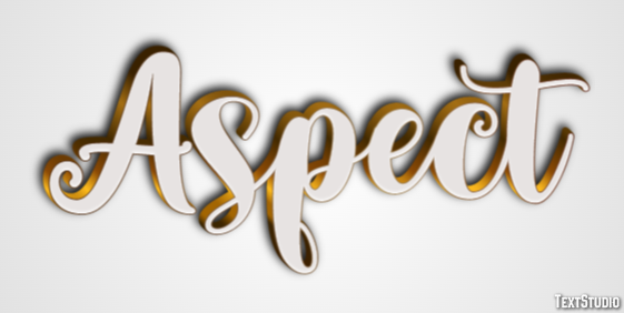 Aspect Text Effect