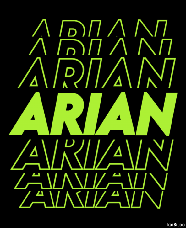 Arian Text Effect