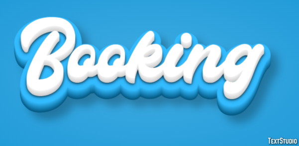 Booking Efeito de texto