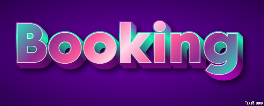 Booking Efeito de texto