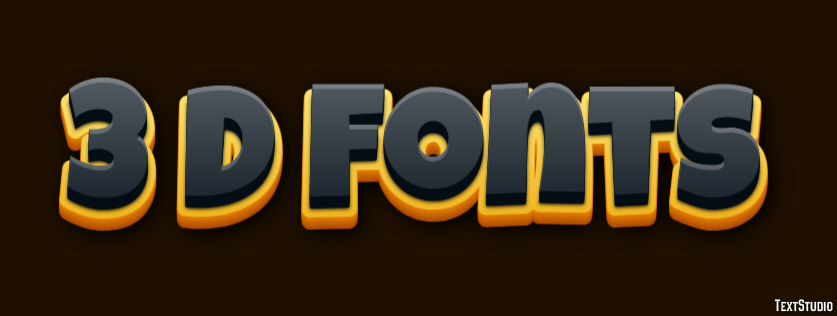 3 D Fonts Effetto testo