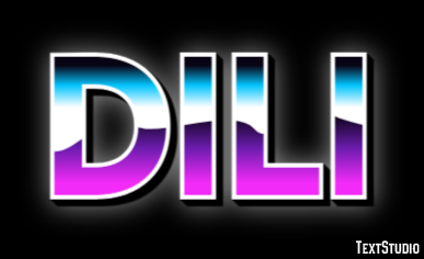 Dili Эффект текста