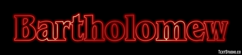 Bartholomew Text effect