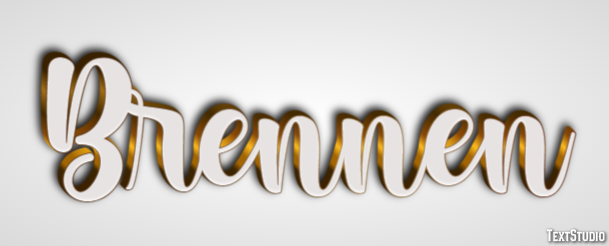 Brennen Text effect