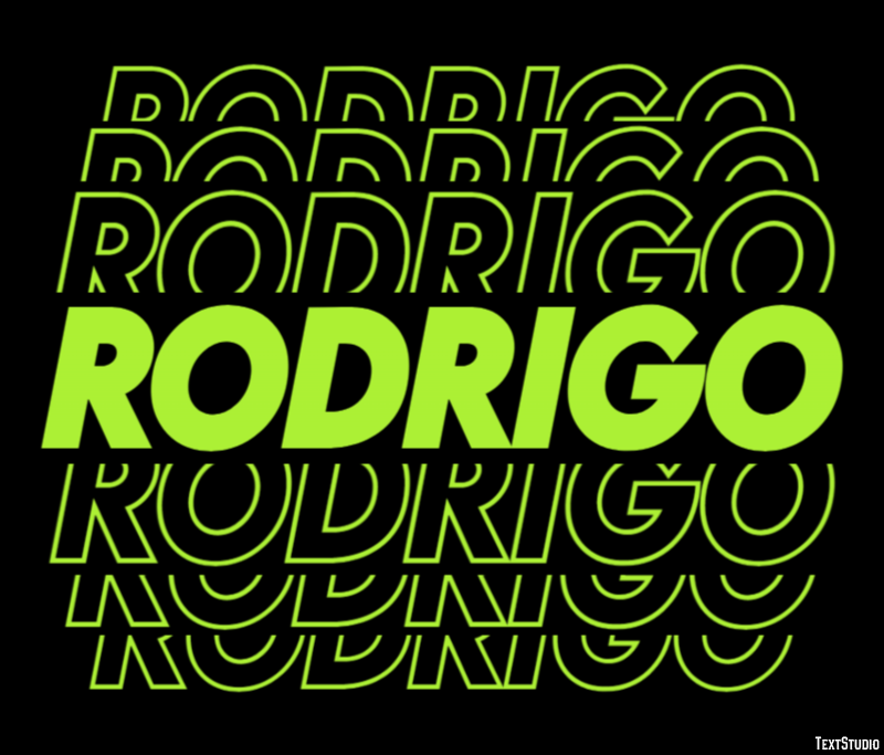 Rodrigo Effetto testo