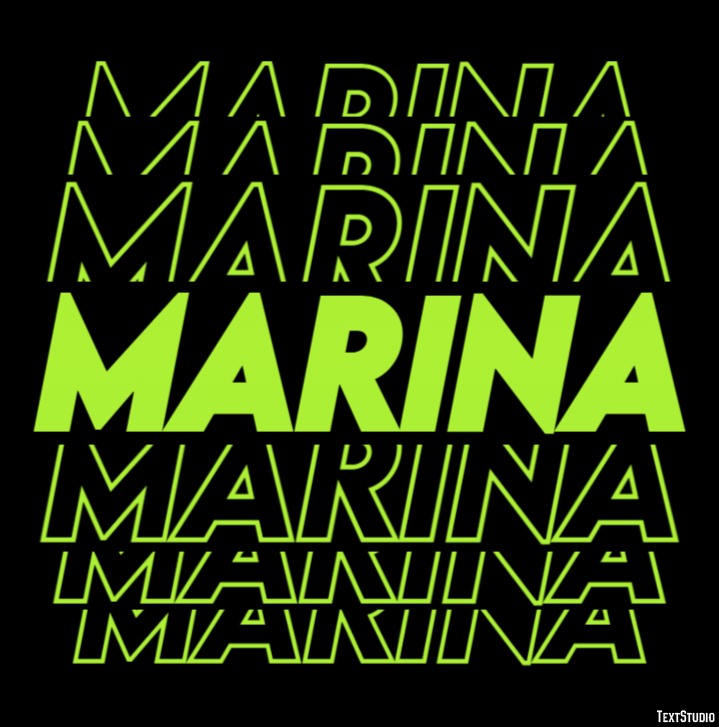 Marina Tekst effect
