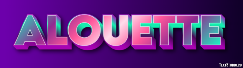 Alouette Effet de Texte