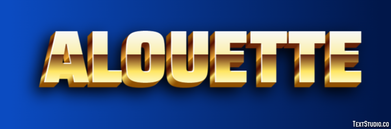Alouette Effet de Texte