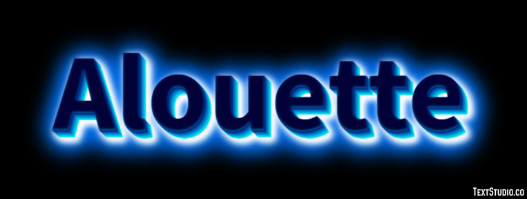 Alouette Effet de Texte