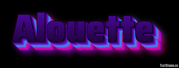 Alouette Effet de Texte