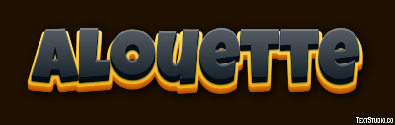 Alouette Effet de Texte