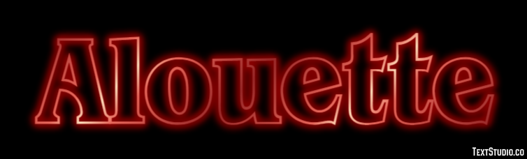 Alouette Effet de Texte