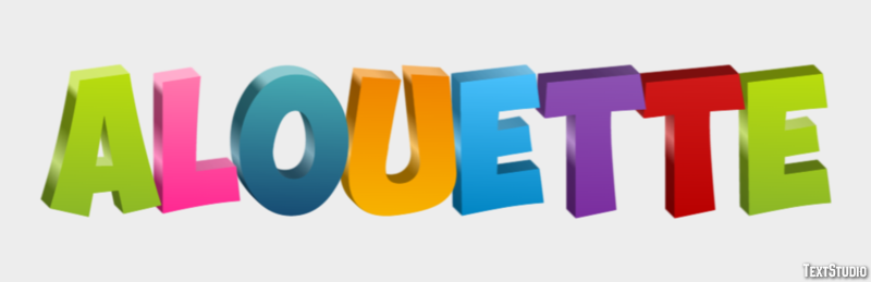 Alouette Effet de Texte