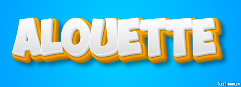 Alouette Effet de Texte
