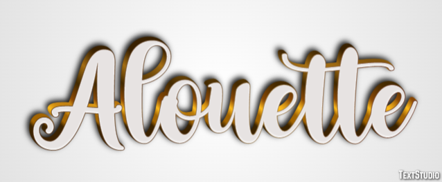 Alouette Effet de Texte