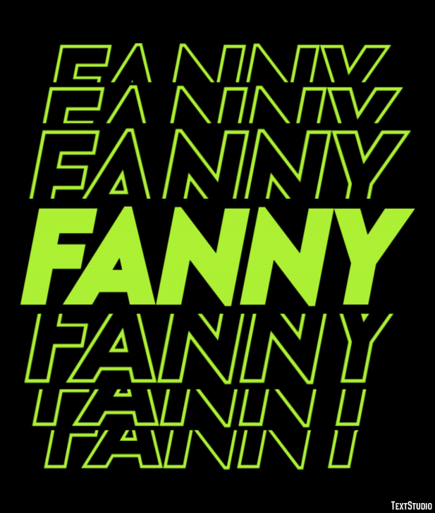 Fanny Efeito de texto