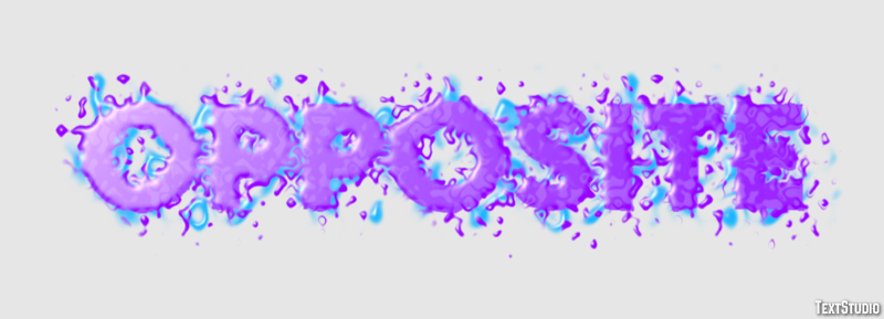 Opposite Text Effect