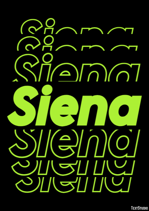 Siena Effet de texte