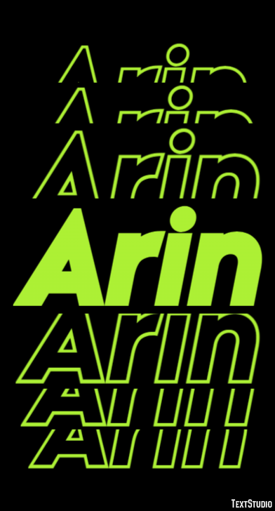 Arin Effetto testo