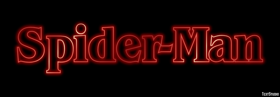Spider-Man Tekst Effect