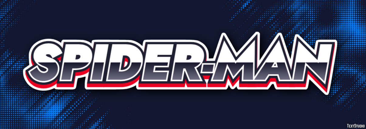 Spider-Man Tekst effect