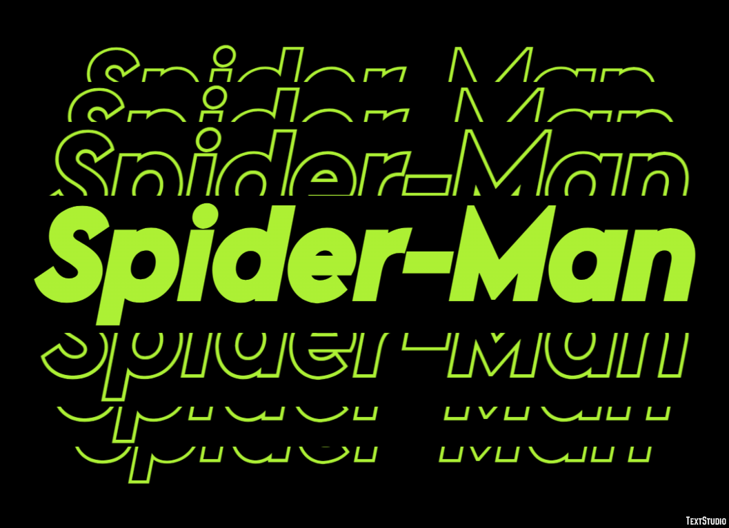 Spider-Man Tekst Effect