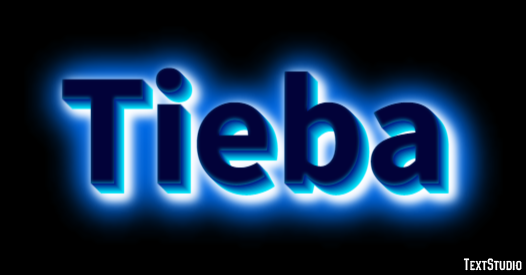Tieba Efeito de texto