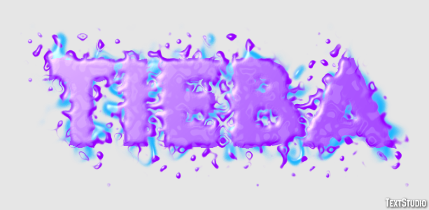 Tieba Efeito de texto