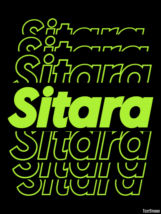 Sitara Efecto de Texto