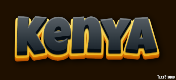 Kenya Text Effect