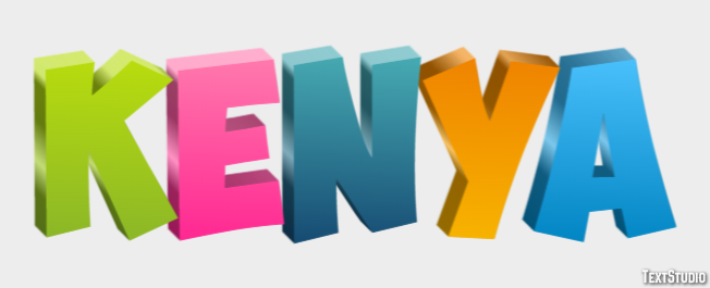 Kenya Text Effect