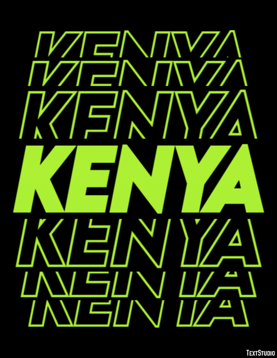 Kenya Text Effect