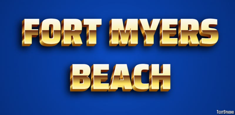 Fort Myers Beach Efekt tekstowy