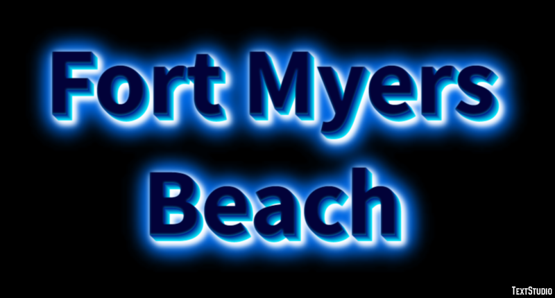 Fort Myers Beach Efekt tekstowy