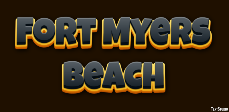 Fort Myers Beach Efekt tekstowy