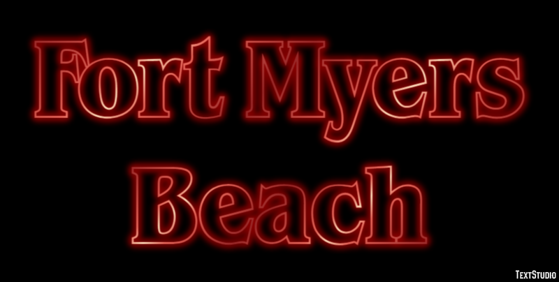 Fort Myers Beach Efecto de Texto