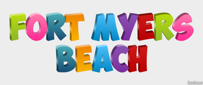 Fort Myers Beach Efekt tekstowy