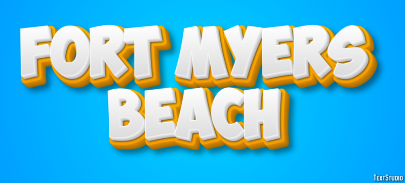 Fort Myers Beach Efekt tekstowy