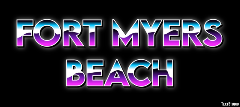 Fort Myers Beach Efekt tekstowy